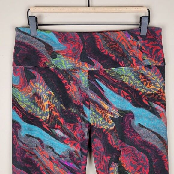 Soft Surroundings Size L Abstract Super Slim Buenaventura Leggings Multicolor - Picture 4 of 12